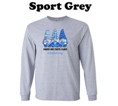 Colon Cancer Gnome one fights alone Long Sleeve