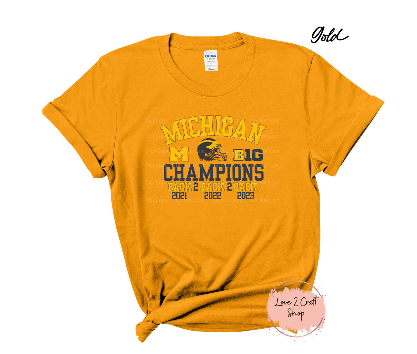 Michigan Wolverines Football 2023 Back to Back champions T-Shirt