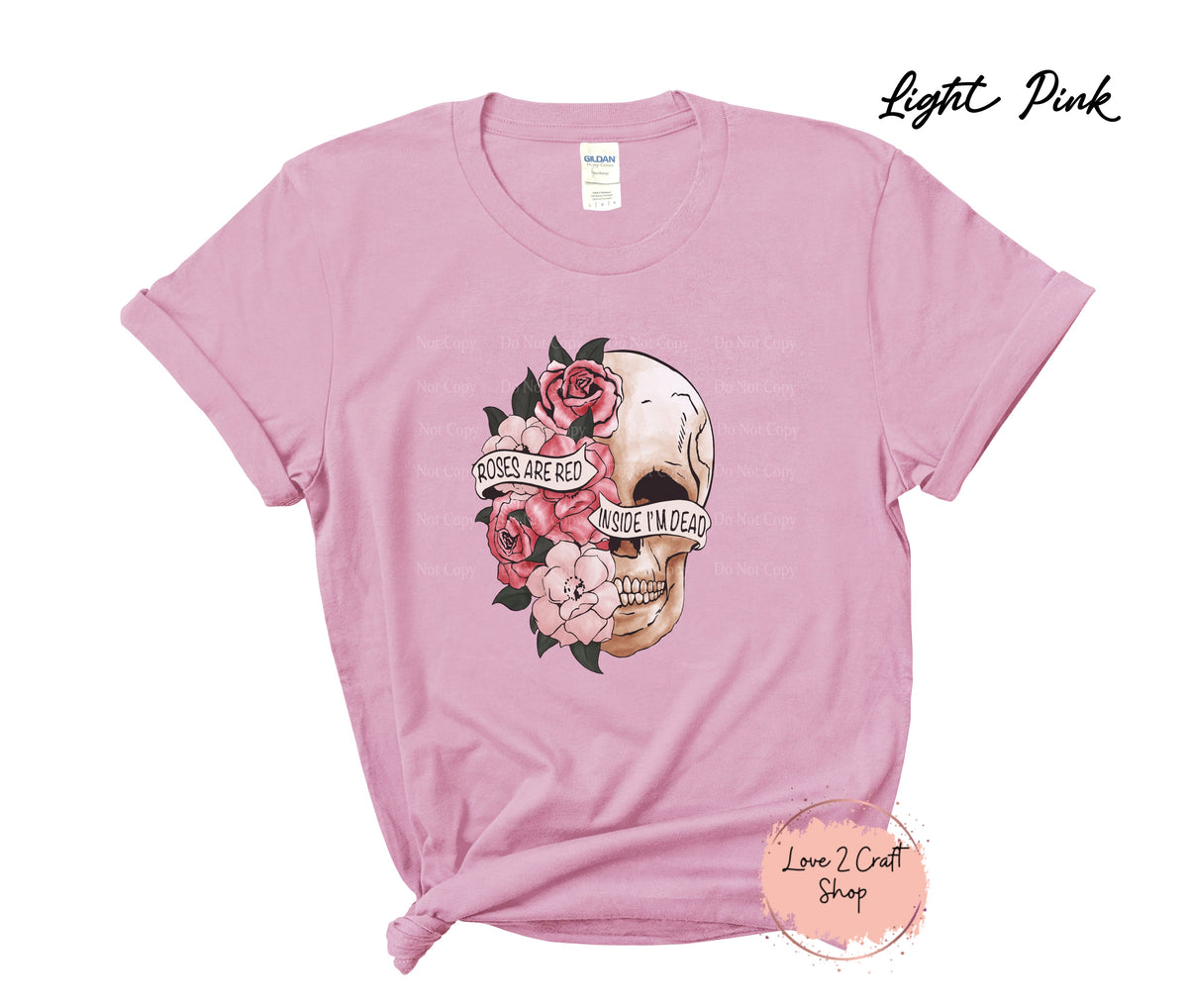 Roses Are Red I'm Dead Inside T-Shirt original featured graphic design on shirt