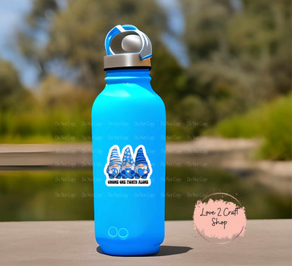 Colon Cancer Gnome One Fights Alone Stickers