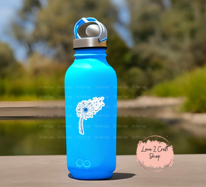 Colon Cancer Dandelion Blue ribbon Stickers