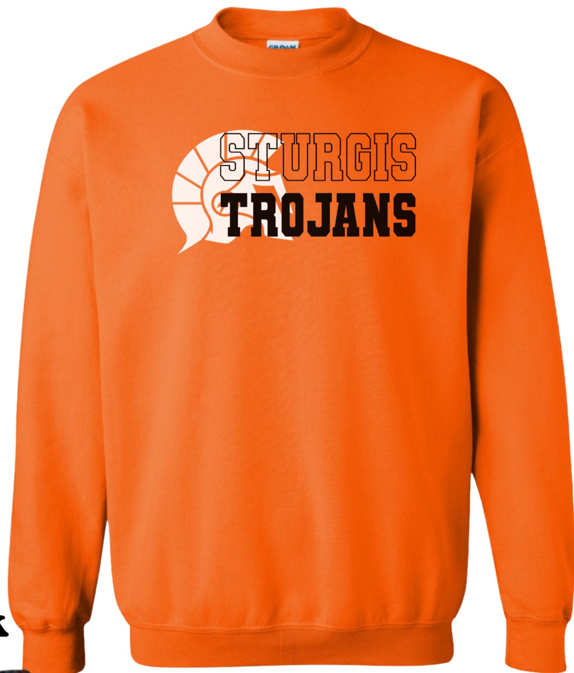Sturgis Trojans Logo Varsity Lettering Crew Sweatshirt