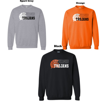 Sturgis Trojans Logo Varsity Lettering Crew Sweatshirt