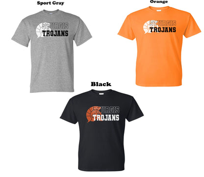Sturgis Trojans Logo Varsity Lettering Tee