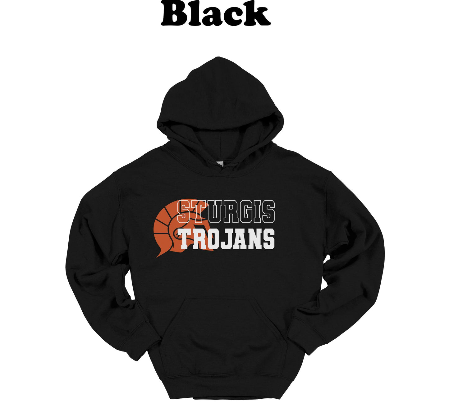 Sturgis Trojans Logo Varsity Lettering hooded Sweatshirt
