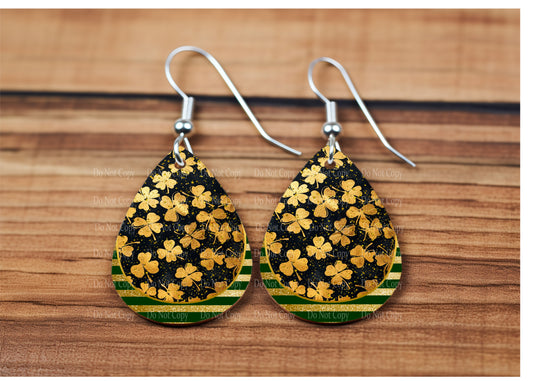 St Patricks Day group 4 -  4 styles teardrop earrings