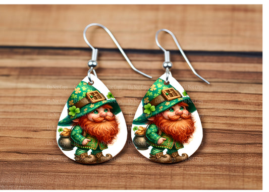 St Patricks Day group 5 -  4 styles teardrop earrings