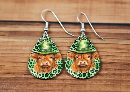St Patricks Day group 6 -  4 styles teardrop earrings