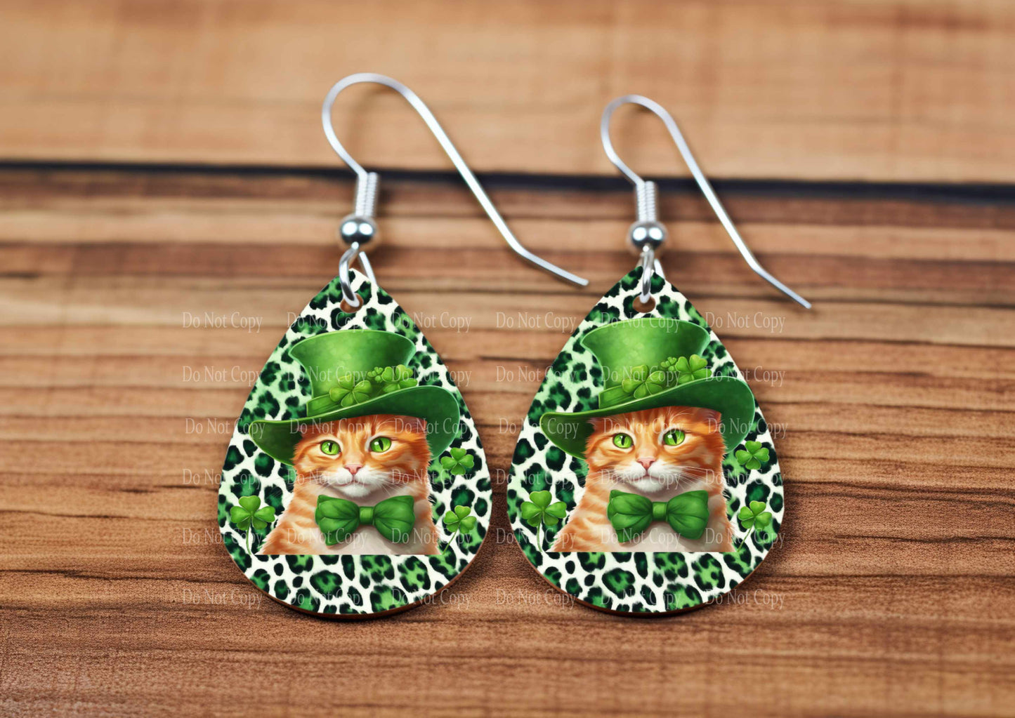 St Patricks Day group 6 -  4 styles teardrop earrings