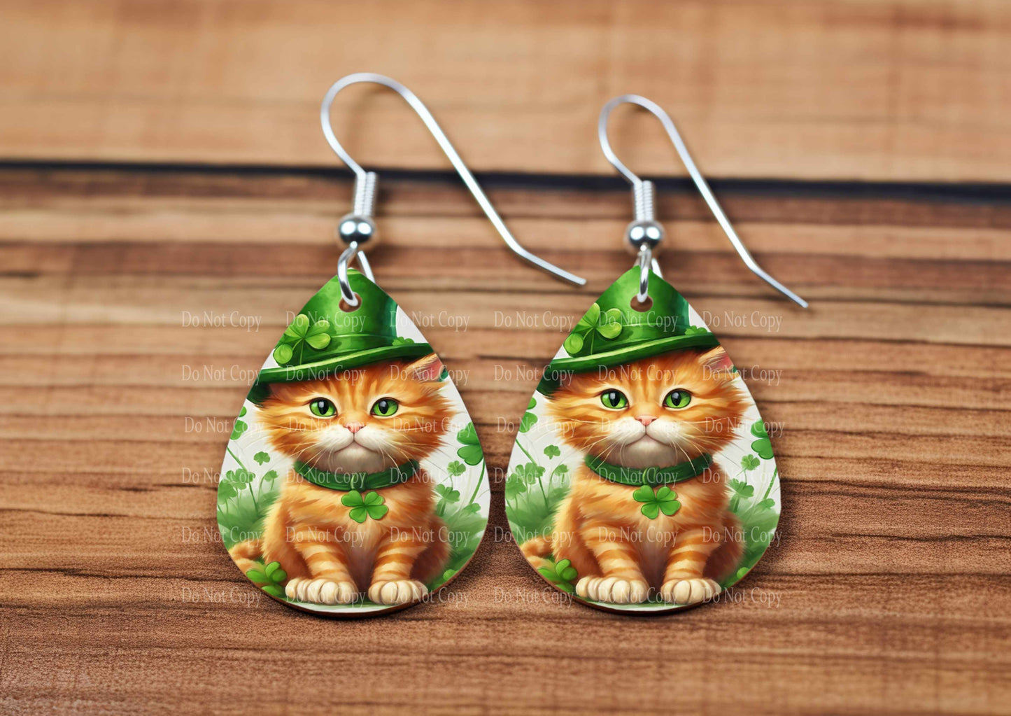 St Patricks Day group 6 -  4 styles teardrop earrings