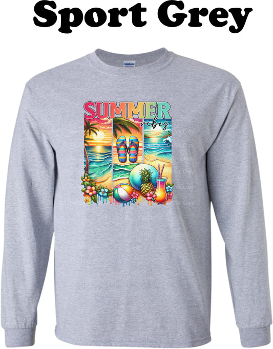 Summer Vibes Tropical Delight Long Sleeve