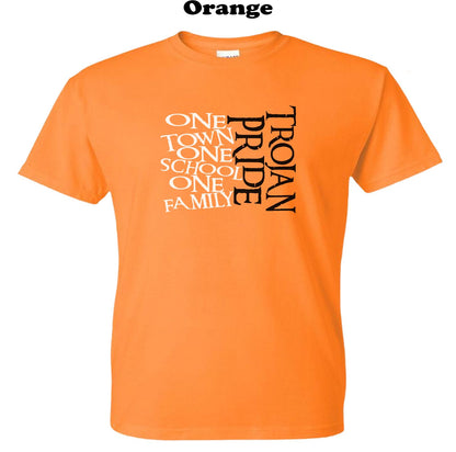 Trojan Pride - One Town, One School, One Family Tee