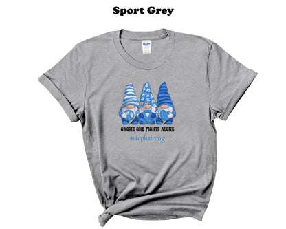 Colon Cancer Gnome One Fights Alone Tee