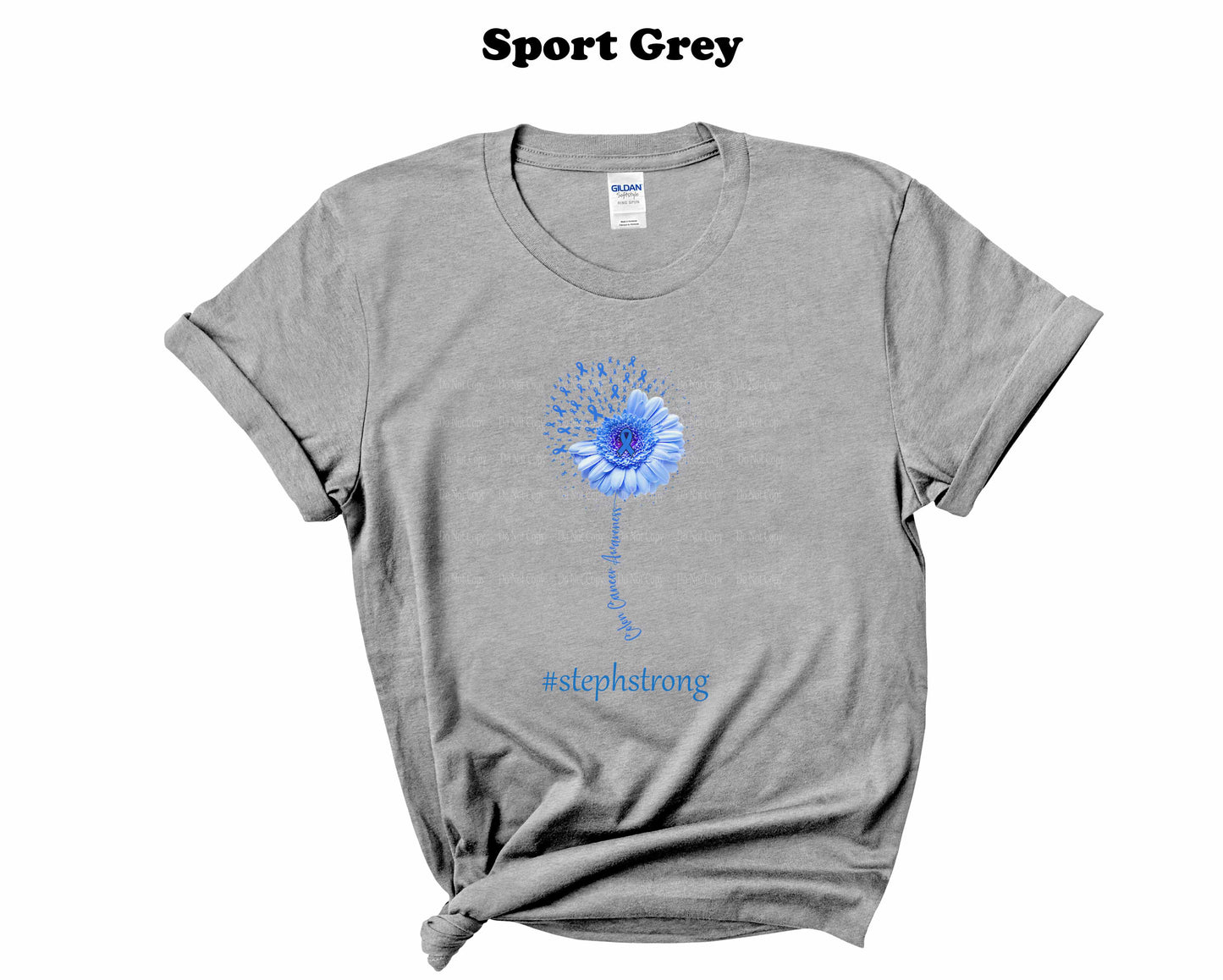 Colon Cancer Awareness Sunflower whimsical T-Shirt