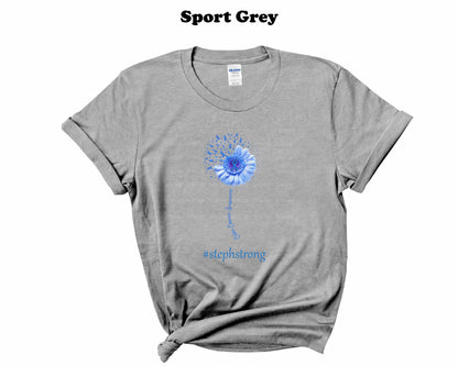 Colon Cancer Awareness Sunflower whimsical T-Shirt