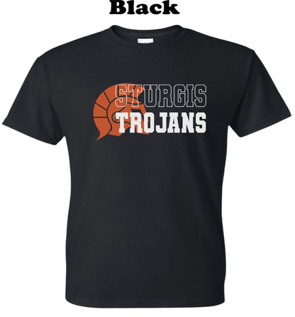 Sturgis Trojans Logo Varsity Lettering Tee