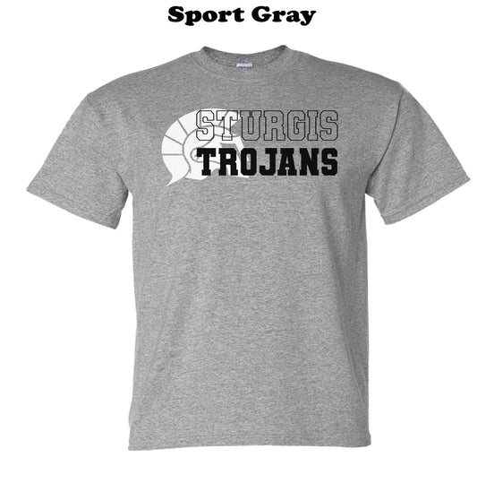 Sturgis Trojans Logo Varsity Lettering Tee