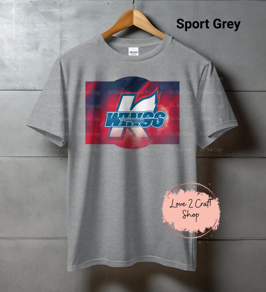 K-Wings Hockey Logo T-Shirt