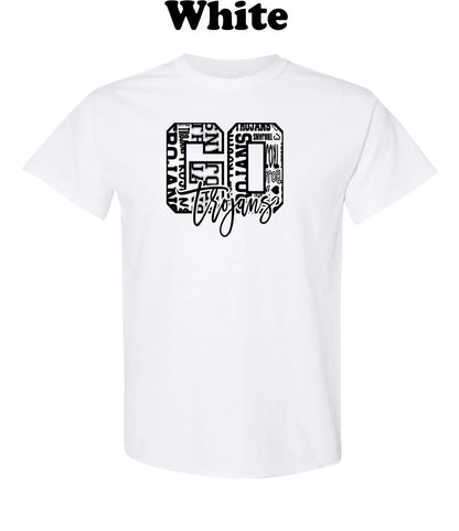 Go Trojans Black Typography Tee