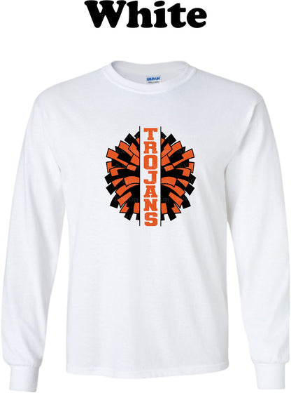 Trojans Cheer Pom Pom Long Sleeve
