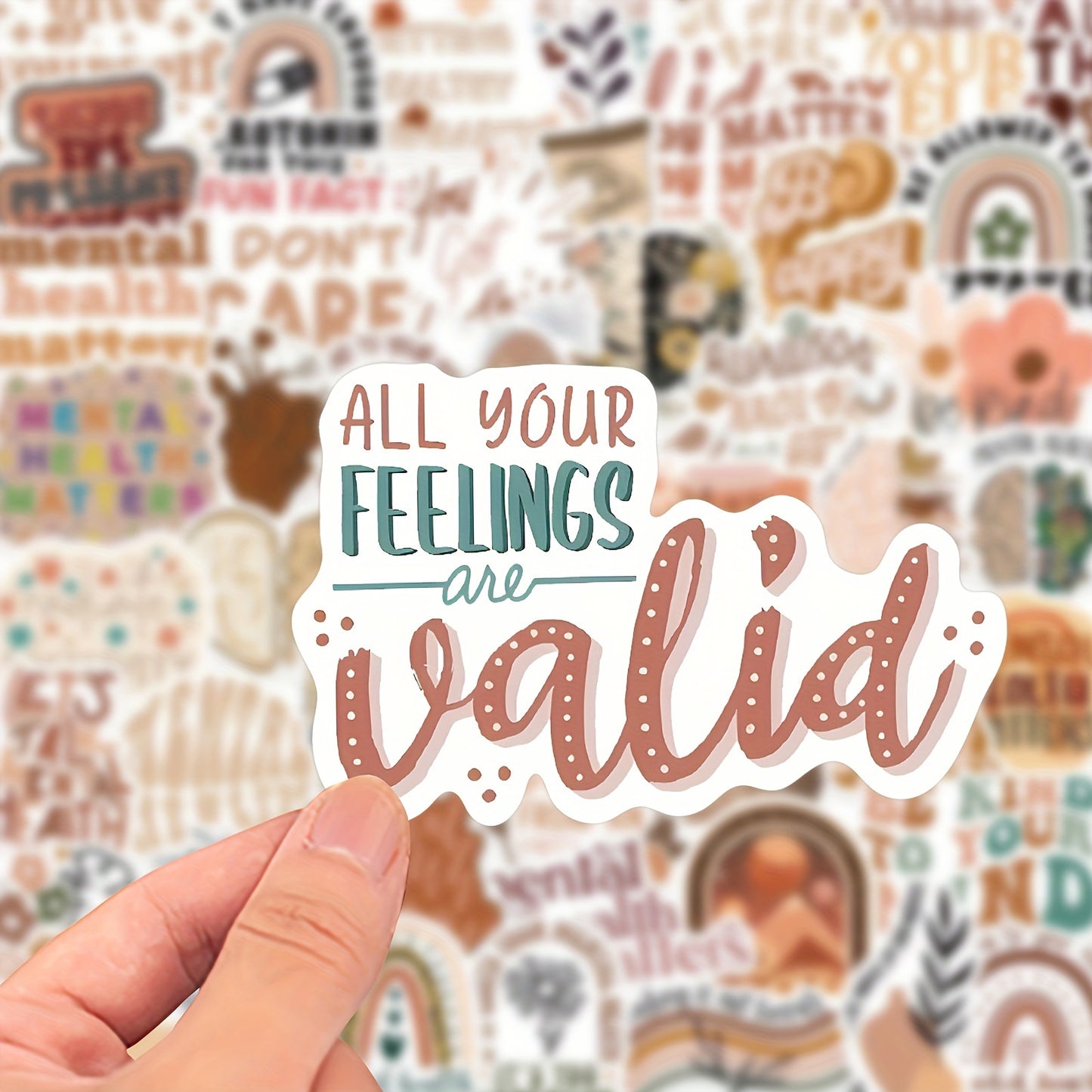 BOHO Mental Health Awareness assorted Stickers - Random Selection