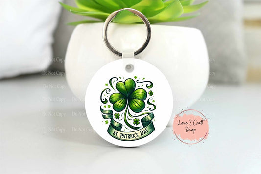 Four Leaf Clover St. Patrick's Day Key chain