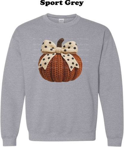 Crochet Pumpkin Crewneck