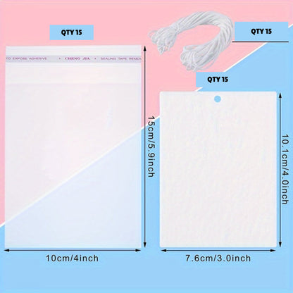 Double-Sided Blank Sublimation Air Freshener with Small Bags