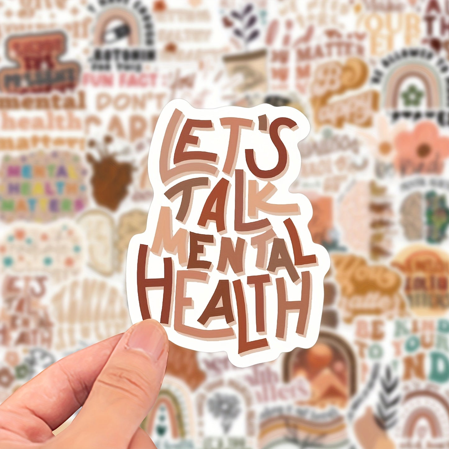 BOHO Mental Health Awareness assorted Stickers - Random Selection