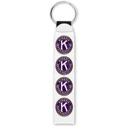 Kiwanis Logo Wristlet Keychain