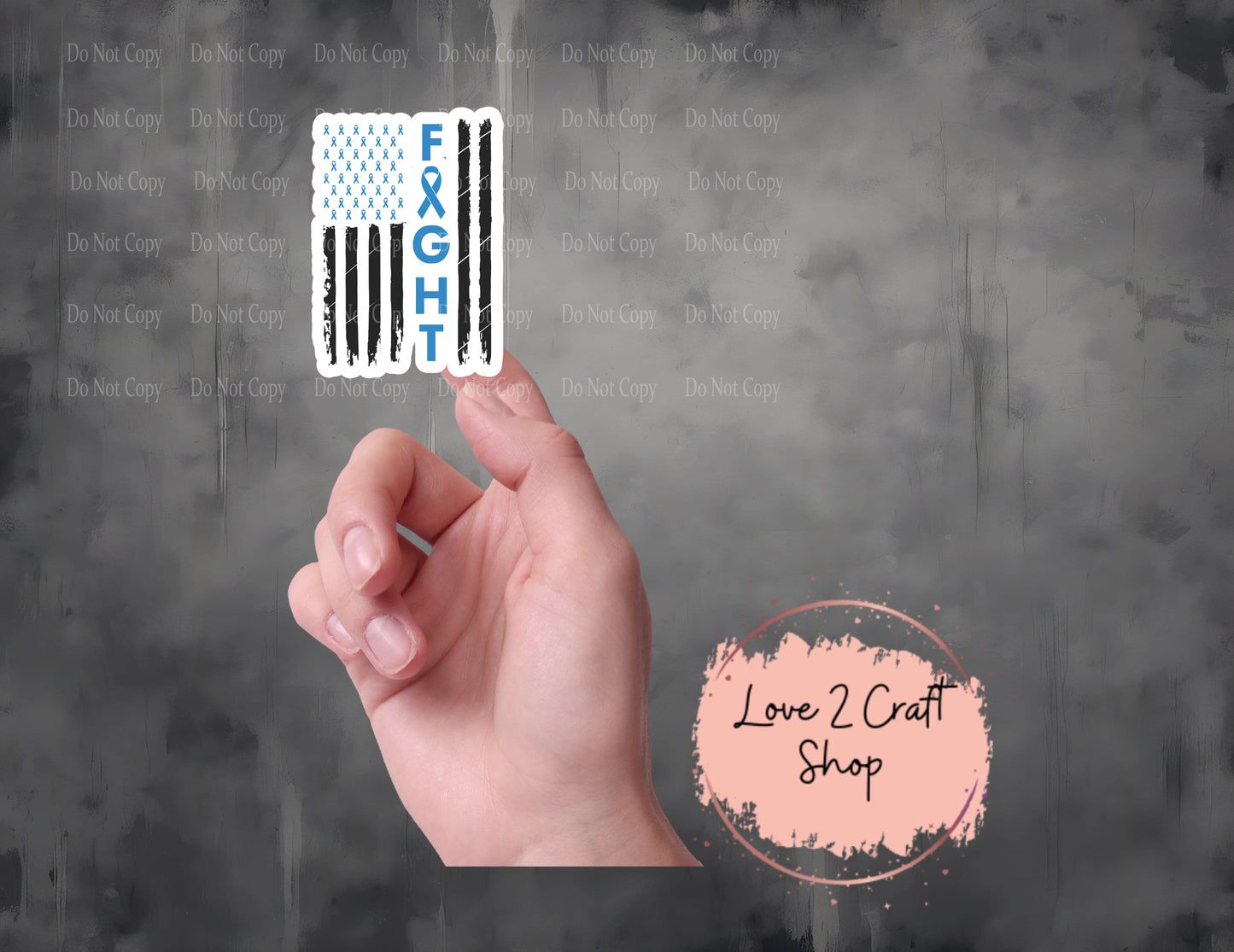 Colon Cancer Fight American Flag Stickers