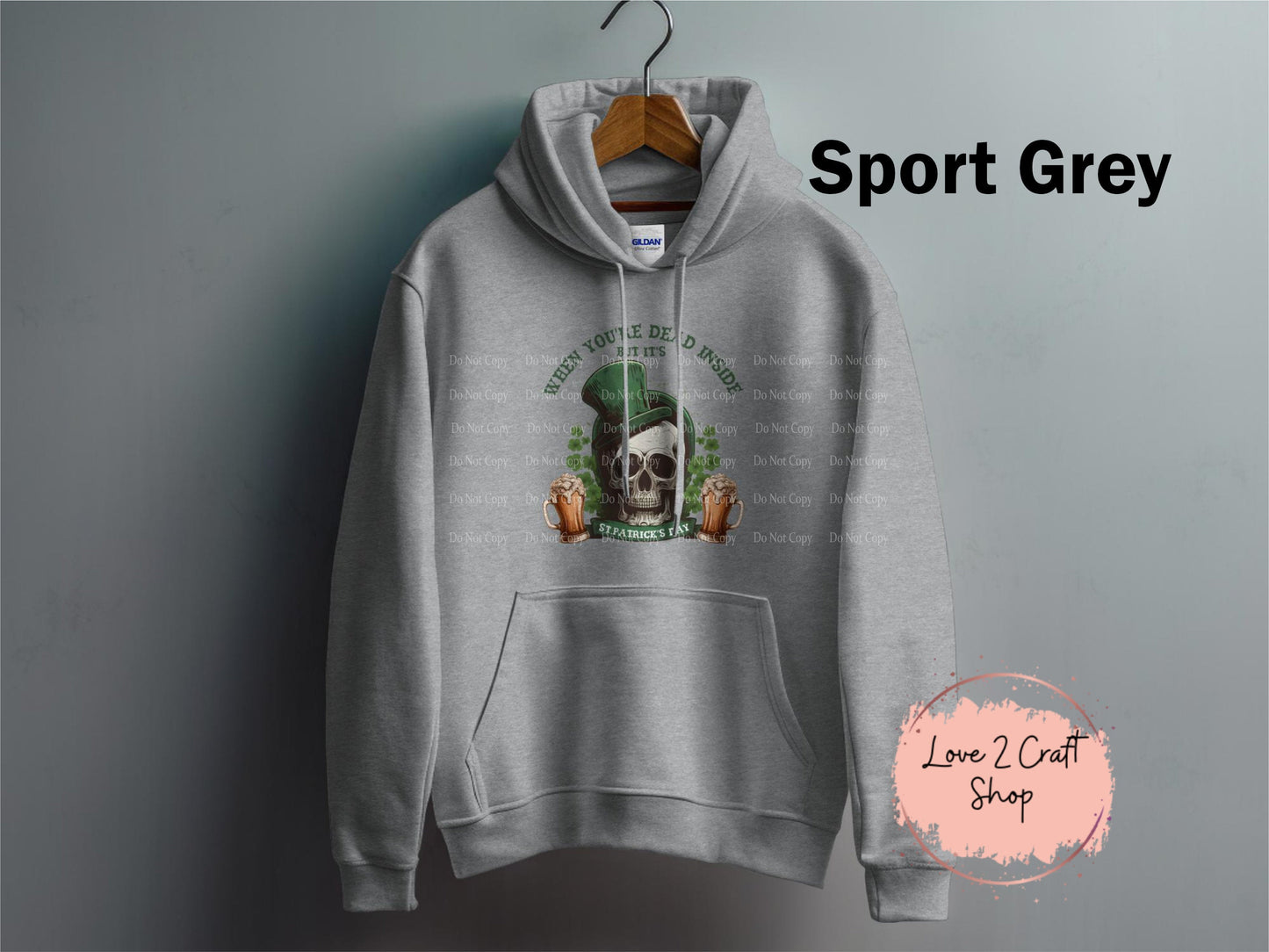 When you're dead inside but it's St. Patrick's Day Hoodie